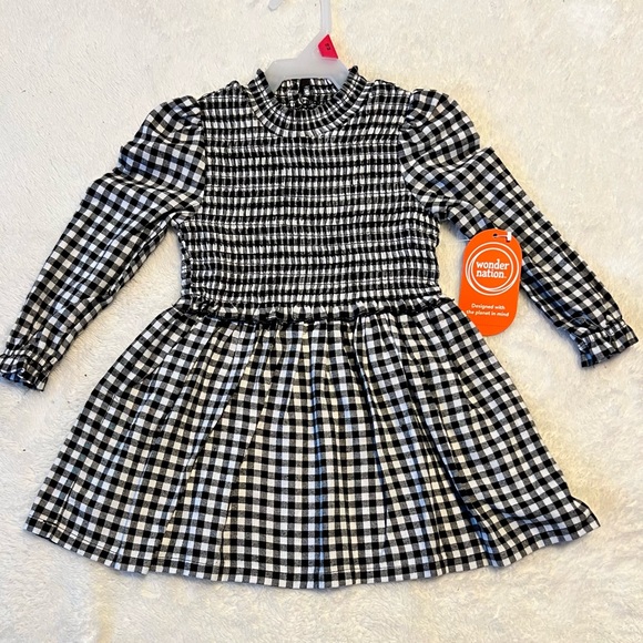 wonder nation Other - Adorable Black/White Checked Dress, NWT!
